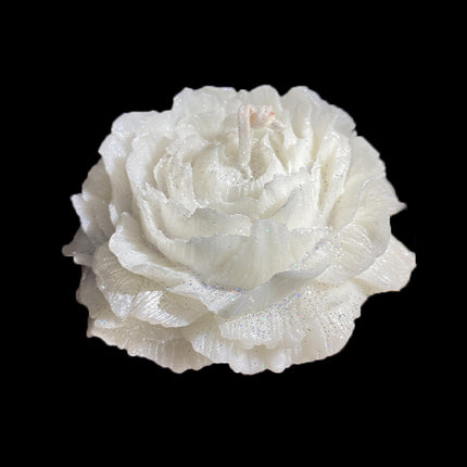 Sexy Low-Temperature Candles – 40°C Safe Melting Wax – Peony & Rose Flower Shape with Gold Gilding – Sensual Romantic Gift for Couples