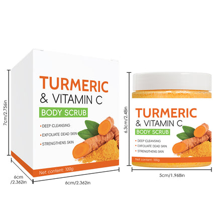 Turmeric & Sea Salt Body Polish – Smooth Skin & Even Tone Formula