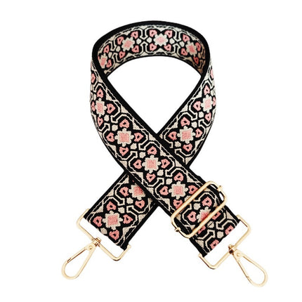 Embroidered Adjustable Bag Strap – Stylish Replacement Shoulder Strap for Handbags & Crossbody Bags