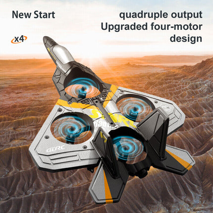 V17 RC Stunt Plane – 2.4GHz Remote Control Jet Drone with 360° Flip – Durable EPP Foam Aircraft with Cool LED Lights – Gift for Kids & Adults