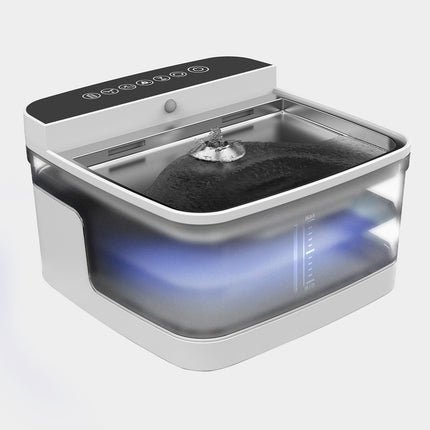Wireless Rechargeable Pet Water Fountain – Motion Sensor Activated Dog & Cat Dispenser – Battery Operated Ultra-Quiet Filtered Fountain