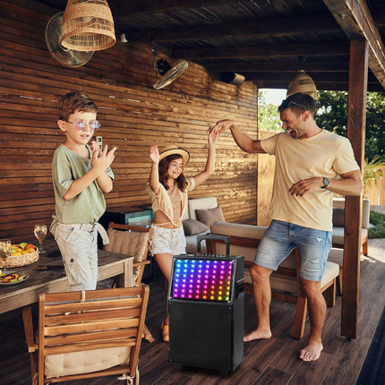 60W LED Spectrum Sound Bar – 12-inch RGB Light Bluetooth Speaker – Music Sync Desktop Light Bar with Remote Control for Gaming & Parties