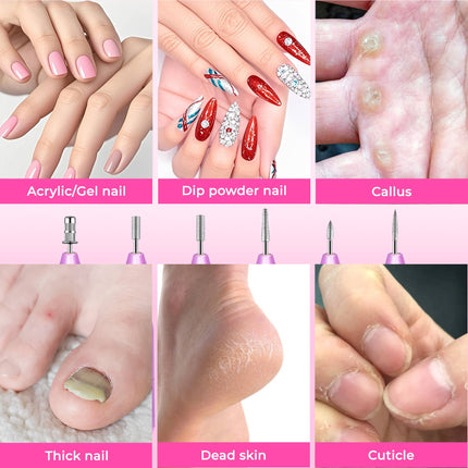 ProTouch™ Portable Electric Nail Drill – Professional Manicure & Pedicure Machine with 6 Bits