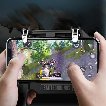 5-in-1 Mobile Gaming Controller with Cooling Fan & Power Bank – L1R1 Gaming Triggers & Ergonomic Grip for PUBG, COD, Free Fire – Portable Phone Cooler Gamepad