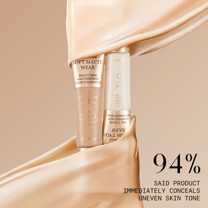 24H Long-Wear Waterproof Foundation – Total Conceal & Blur
