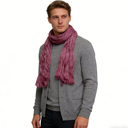 Minimalist Ultra-Skinny Layering Scarf – Lightweight Soft Knit Neck Wrap for Professional Office Wear and Casual Outfits