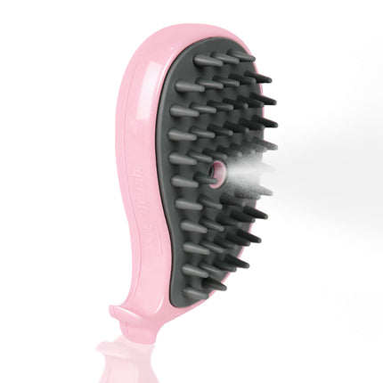 3-in-1 Steamy Cat Brush – Electric Steam Pet Grooming Brush for Shedding – Gentle Silicone Massage Comb for Cats & Dogs