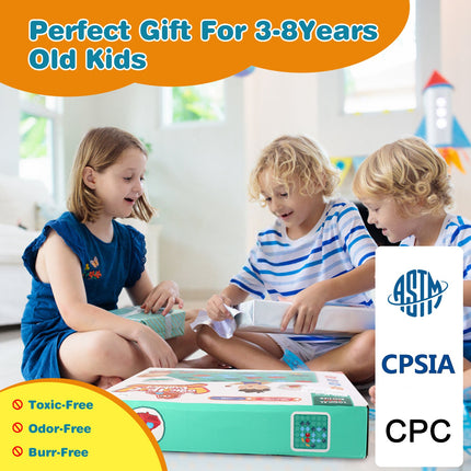 Kids Logical Road Builder Game – STEM Brain Teaser Puzzle for Toddlers – Montessori Educational Board Game for 3-8 Year Olds – Birthday Gift