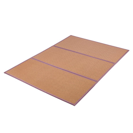 Japanese Foldable Tatami Mat – 80" x 55" Natural Handwoven Rattan Floor Mat – Breathable Summer Sleeping & Meditation Rug – Non-Slip