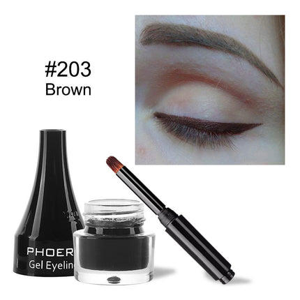 Phoera 10-Color Vibrant Liquid Eyeliner – Waterproof & Long-Wear Matte Finish