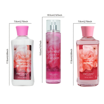 Premium Christmas Fragrance Set – Shower Gel, Body Lotion & Mist Trio