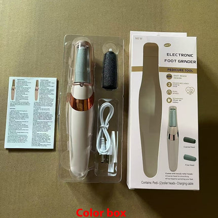 Electric Foot Callus Remover – Professional Rechargeable Foot Grinder – Portable Pedicure Tool for Dead Skin & Cracked Heels