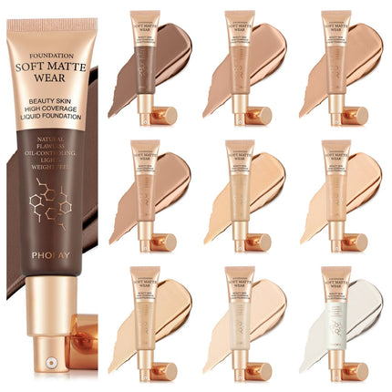 24H Long-Wear Waterproof Foundation – Total Conceal & Blur