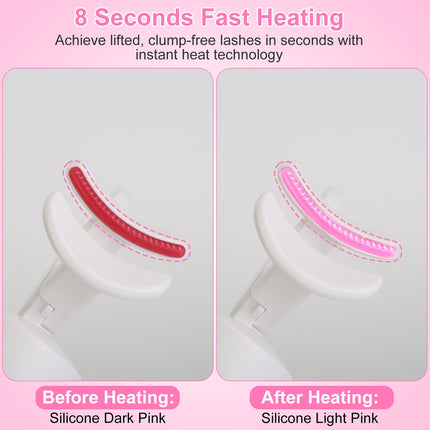 Anti-Burn Electric Lash Curler with Comb – Fast Heat-Up & All Eye Shapes Design