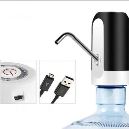 Electric Water Bottle Pump – Universal 5 Gallon Water Dispenser – USB Rechargeable Automatic Drinking Water Pump for Home, Office & Camping