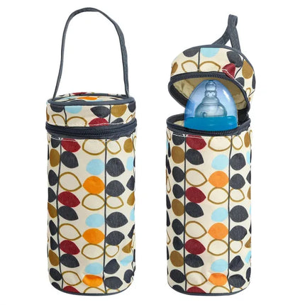5pcs Baby Diaper Bag Set – Multi-Functional Mummy Travel Tote – Large Capacity Shoulder Bag with Changing Pad & Insulated Bottle Bag