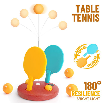 Glowing LED Ping Pong Set – Luminous Night Game Kit with Flashing Paddles & Balls – High-Visibility Table Tennis Set for Parties & Family Fun