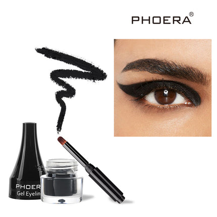 Phoera 10-Color Vibrant Liquid Eyeliner – Waterproof & Long-Wear Matte Finish