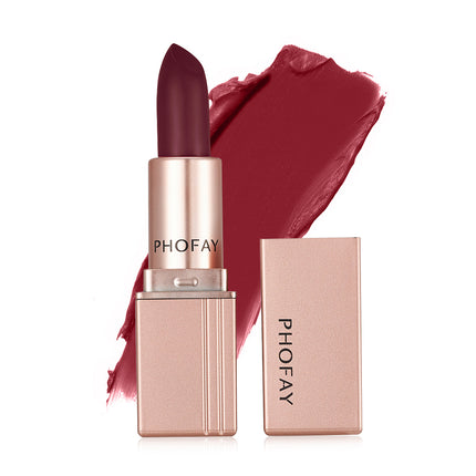 Phofay Velvet Matte Lipstick – High-Pigment & Long-Lasting Comfort