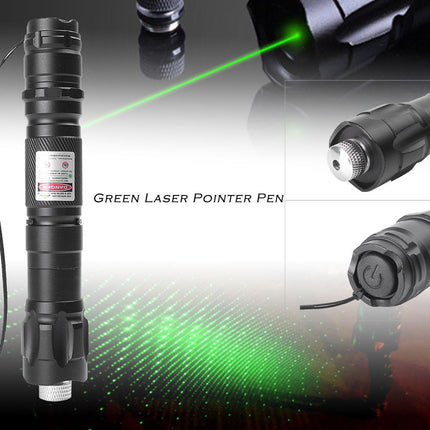 High-Power Green Laser Pointer – USB Rechargeable Professional Presentation Pen – Visible Green Beam for Astronomy & Outdoor Activities