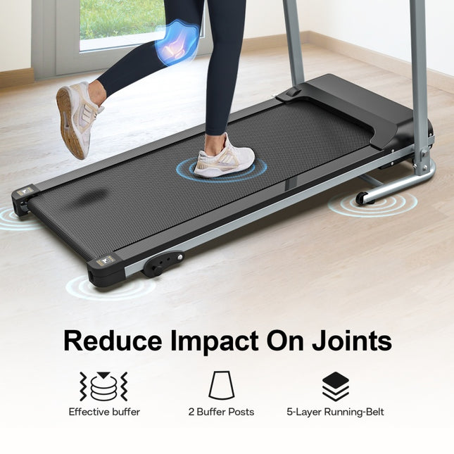 JK106 Folding Electric Treadmill – Motorized Running Machine with LCD Display – Professional Home Gym Cardio Trainer for Weight Loss
