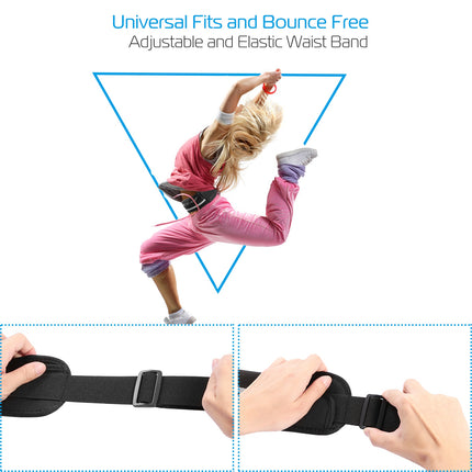 Ultra-Slim Elastic Running Belt – Waterproof Sports Waist Pack – Bounce-Free Fitness Pouch for Phones, Keys & Cash