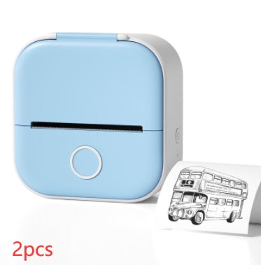 Mini Portable Thermal Printer - Wireless Bluetooth Pocket Printer for Photos, Study Notes & Labels - Inkless Mobile Photo Printer for iOS & Android