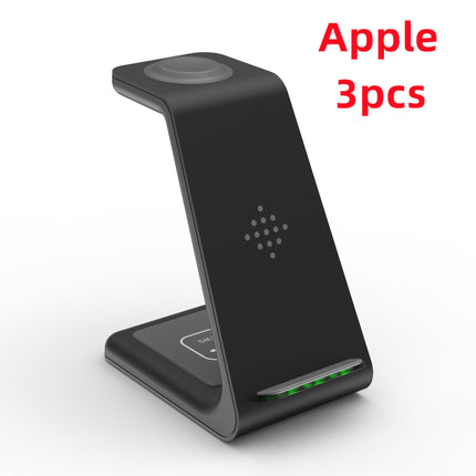 3-in-1 Fast Wireless Charging Station – Foldable Magnetic Charging Dock for iPhone, Apple Watch & AirPods – Universal Quick Charge Stand