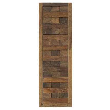 Classic Wooden Stacking Blocks – Tumble Tower Game for Family Night – Natural Wood Balancing Toy for Kids & Adults – Party & Reunion Board Game