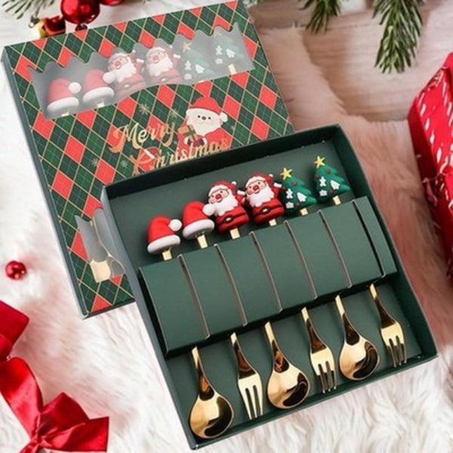6-Piece Small Golden Dessert Spoons – Creative Flower-Design Stirring Spoons for Home, Cafe & Party Decor