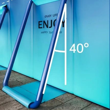 2.6M Non-Inflatable Family Swimming Pool – Foldable Hard Side Pool – Glacier Blue Aesthetic – Leak-Proof & Quick Setup for Backyard Fun