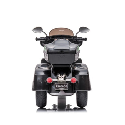 12V 2-Seater Kids Electric Motorcycle – Dual Motor Ride-On Motorbike with Key Start – 3-Wheel Stable Design, LED Headlights & Storage Box