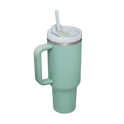 Oversized 40oz Travel Mug with Straw – Spill-Proof Insulated Water Bottle for Gym, Office & Road Trips