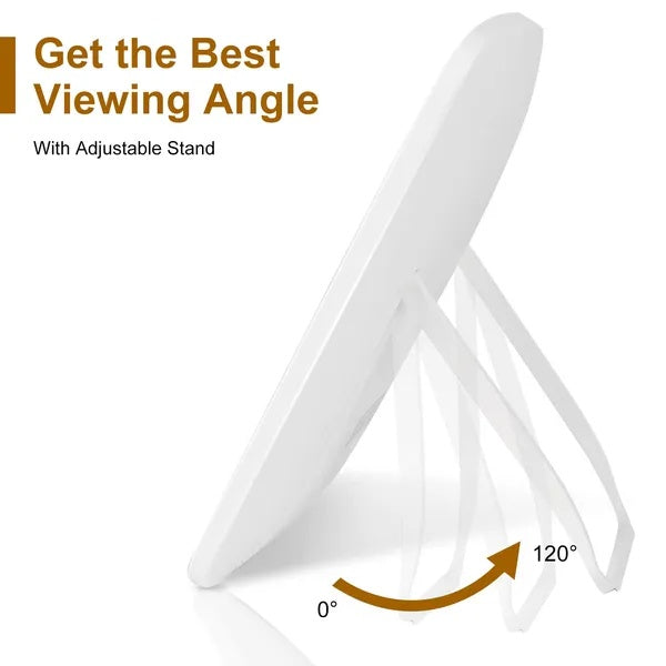 Ultra-Slim Lighted Makeup Mirror – Compact Desktop Vanity Mirror for Travel & Home