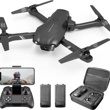 V13 RC Drone with 6K HD Dual Camera – WiFi FPV Foldable Quadcopter – Smart Obstacle Avoidance – 2 Batteries Included for Long Flight Time