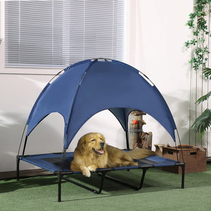 Elevated Dog Cot Cooling Pet Bed – Raised Outdoor Dog Bed with Breathable Mesh – Portable & Durable Sleeping Cot for Summer Comfort