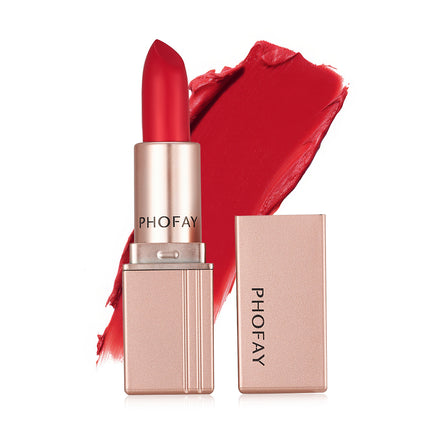 Phofay Velvet Matte Lipstick – High-Pigment & Long-Lasting Comfort