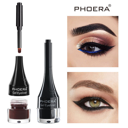 Phoera 10-Color Vibrant Liquid Eyeliner – Waterproof & Long-Wear Matte Finish