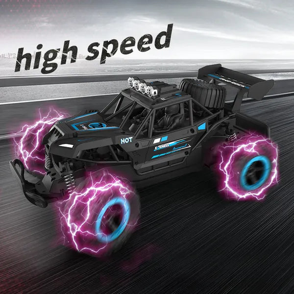 High-Speed Remote Control Racing Car – 2.4GHz All-Terrain RC Toy Vehicle – Shockproof Drifting Stunt Car for Kids and Teens – Ultimate Birthday Gift
