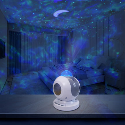 Galaxy Starry Sky Projector with Bluetooth Speaker – Remote Controlled Nebula Night Light – Dynamic Ocean Wave Projector for Bedroom & Kids Gift