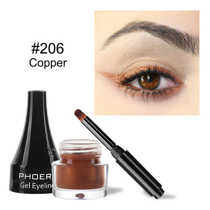 Phoera 10-Color Vibrant Liquid Eyeliner – Waterproof & Long-Wear Matte Finish