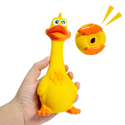 3-Pack Screaming Chicken Dog Toys – Eco-Friendly Latex Squeaky Chew Toy – Hilarious Interactive Sound Toy for Small, Medium & Large Dogs