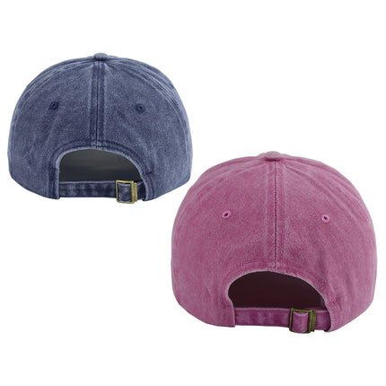Mama and Papa Embroidered Baseball Cap Set – Adjustable Washed Cotton Hats for New Parents & Couples