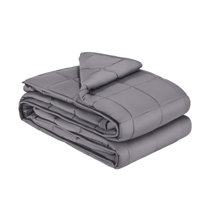 25 lbs Weighted Blanket for Adults – King Size (80" x 87") – Premium 100% Cotton Heavy Blanket for Anxiety, Stress Relief & Better Sleep – Grey