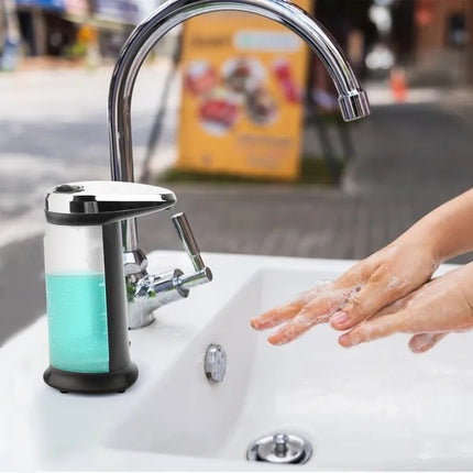 Automatic Soap Dispenser with Infrared Sensor – 16.9oz Large Capacity Touchless Hand Sanitizer Dispenser – Anti-Slip Base for Kitchen & Bathroom