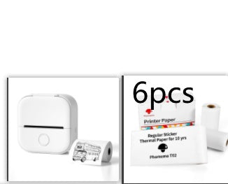 Mini Portable Thermal Printer - Wireless Bluetooth Pocket Printer for Photos, Study Notes & Labels - Inkless Mobile Photo Printer for iOS & Android