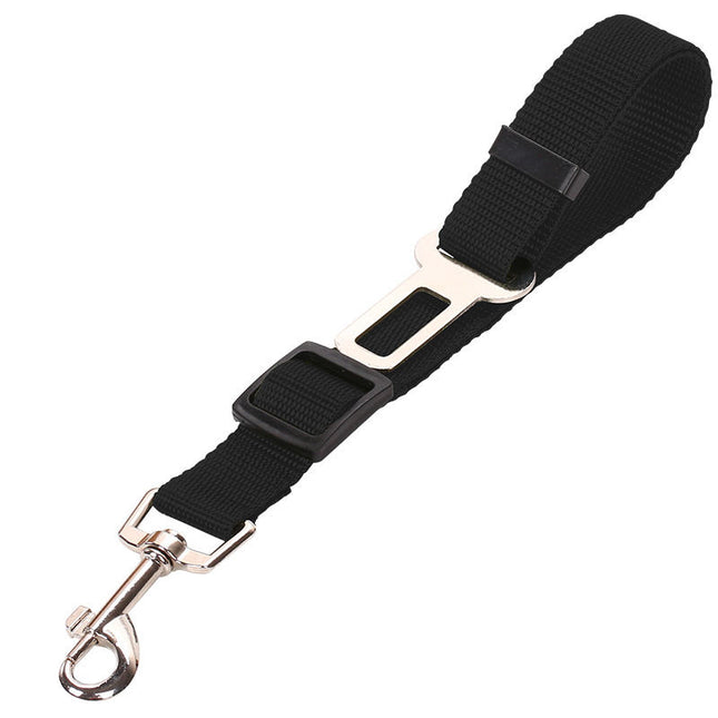 Adjustable Dog Car Seat Belt – Heavy Duty Nylon Pet Safety Lead – Universal Vehicle Seatbelt Attachment for Dogs & Cats