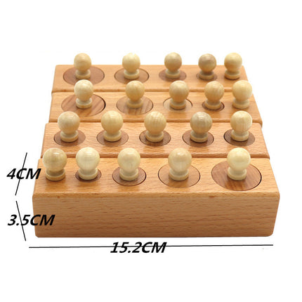Montessori Wooden Geometric Sorter Blocks – Early Education Shape Matching & Stacking Toy – STEM Sensory Learning Kit for Toddlers & Preschoolers