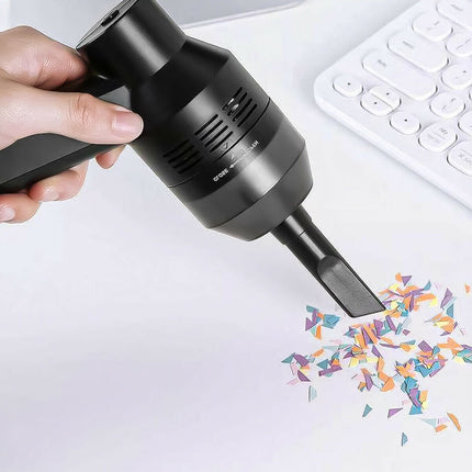 USB Rechargeable Mini Vacuum Cleaner – Powerful Cordless Desktop Cleaner for Electronics – Handheld Vacuum for Keyboard, Car Interior & Pet Hair