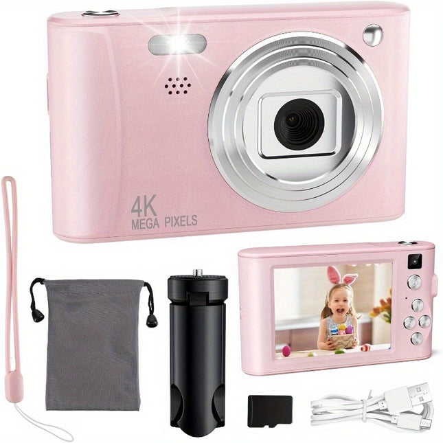 Kids Digital Camera for Boys & Girls – Portable Shockproof Camcorder with 32GB SD Card – Creative Birthday & Christmas Toy Gift for Ages 3-12
